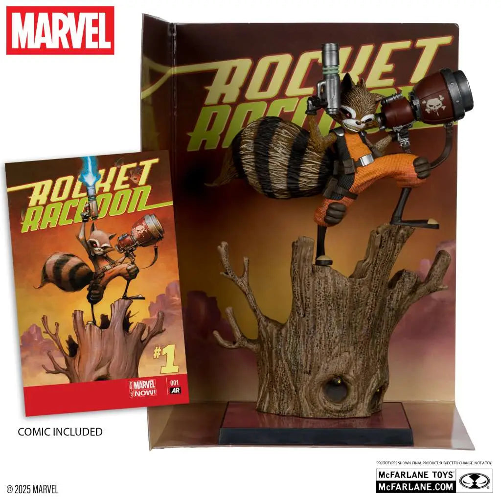 MARVEL COLLECTION 1:6 WV7 ROCKET RACCOON A CHASING TALE #1 Figura Frikytopia