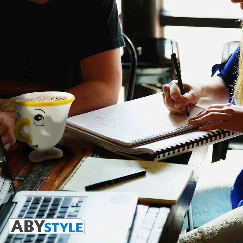 Taza 3d abystyle disney la bella y la bestia -  chip