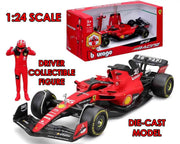 F1 FERRARI SF-23 WITH LECLERC Figura - 1:24 DIE-CAST MODEL
