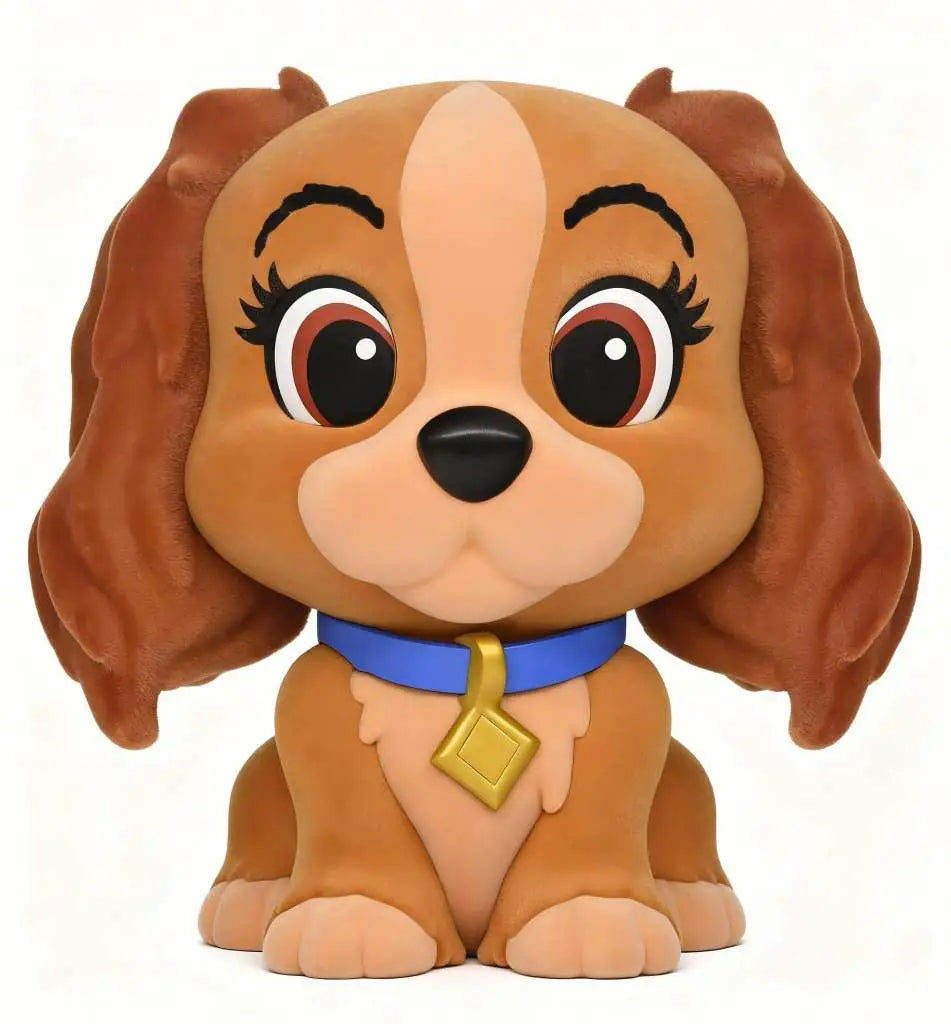 DISNEY DOG LADY FIGURAL FLOCKED! BANK Frikytopia