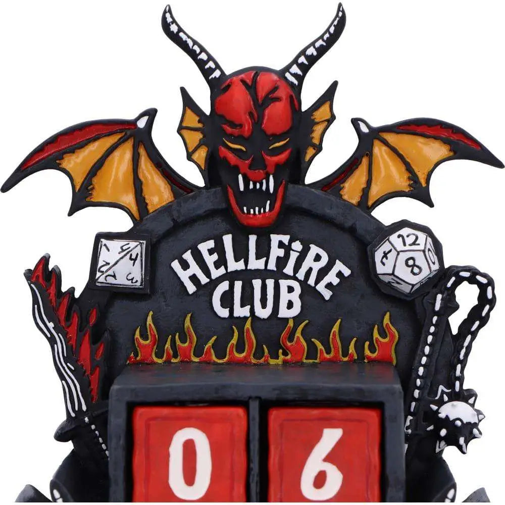 Stranger Things Calendario perpetuo Hellfire Club 15 cm