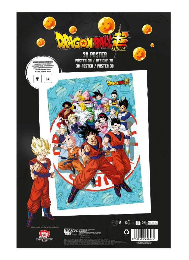 Póster 3D Supervivencia del Universo Dragon Ball Super