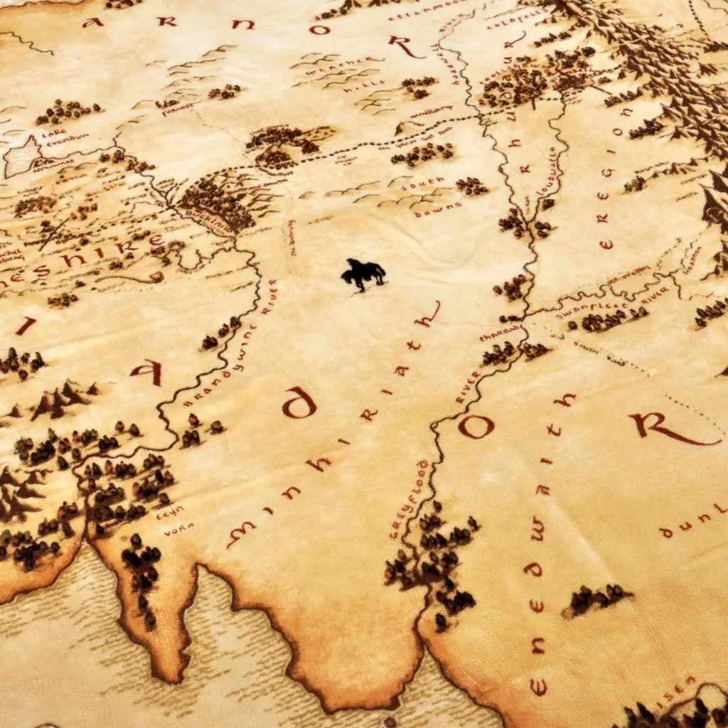 THE LORD OF THE RINGS MIDDLEEARTH MAP COZY Manta