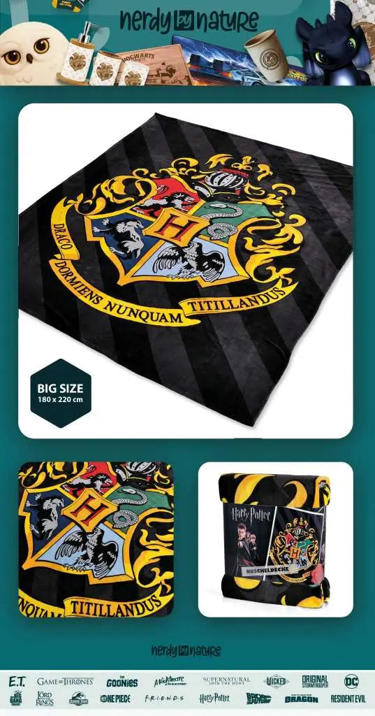 HARRY POTTER HOGWARTS CREST COZY Manta