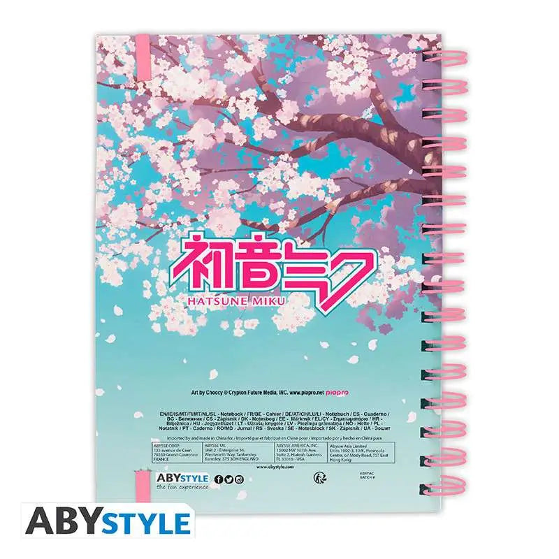 HATSUNE MIKU CHERRY BLOSSOM Libreta A5