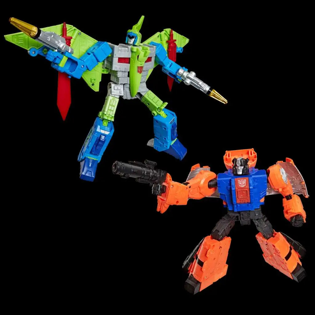 Transformers Age of the Primes Leader Class Pack de 2 Figuras G2 G2 Dinobot Swoop &amp; G2 Dinobot Sludge 19 cm