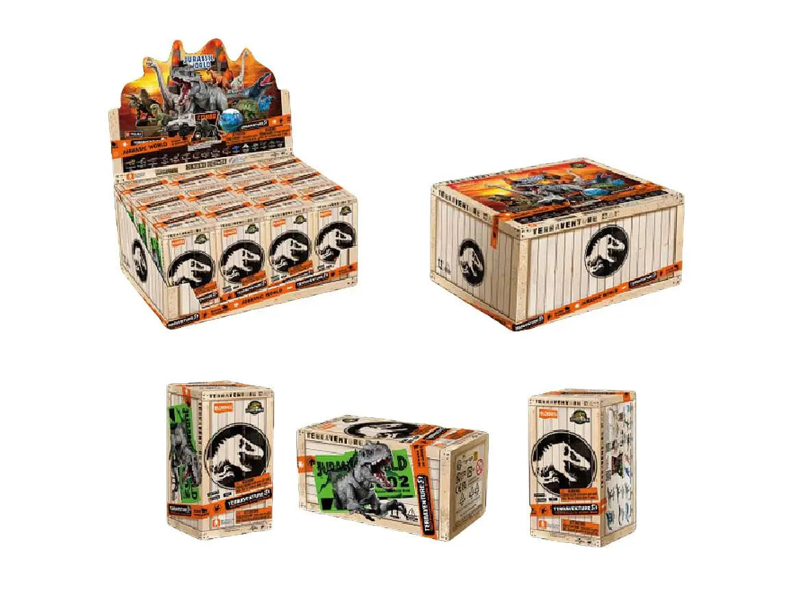 JURASSIC WORLD TERRAVENTURE TS02 MODEL KIT BLIND Caja SET (12)