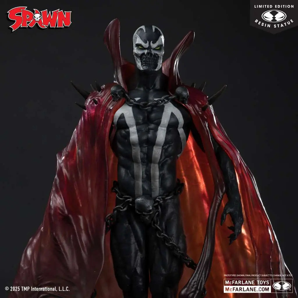 SPAWN BLACK WHITE & RED ALL OVER  SPAWN BY PUPETEER LEE RESIN Estatua