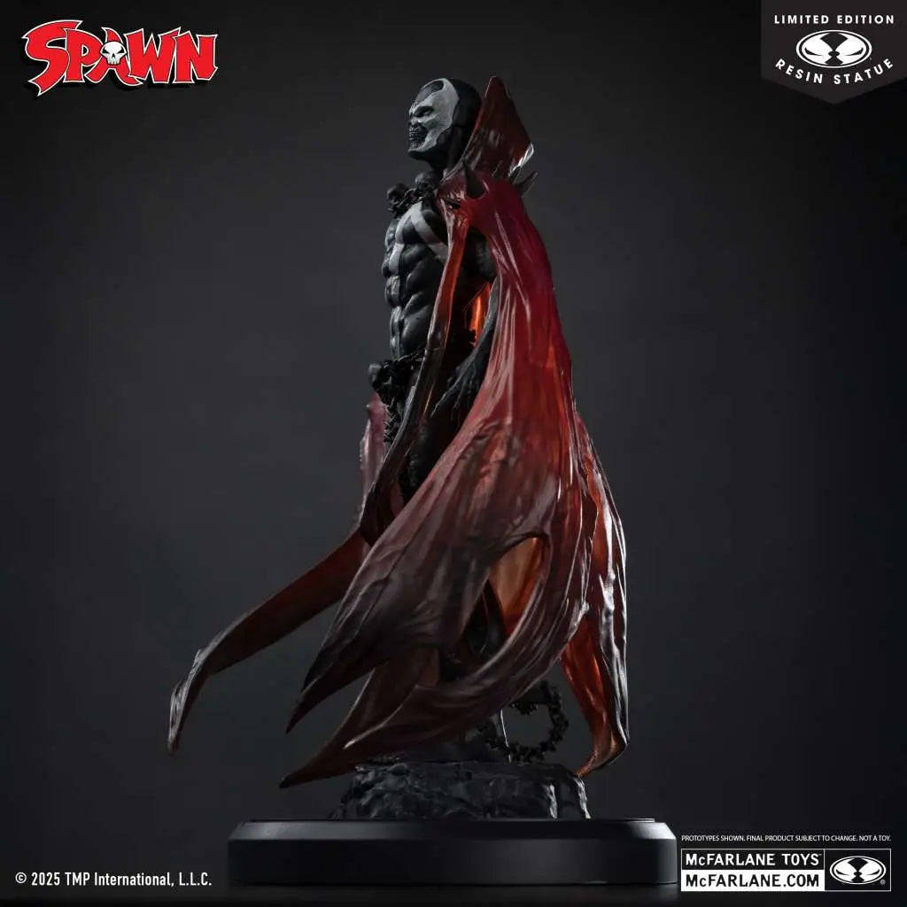 SPAWN BLACK WHITE & RED ALL OVER  SPAWN BY PUPETEER LEE RESIN Estatua