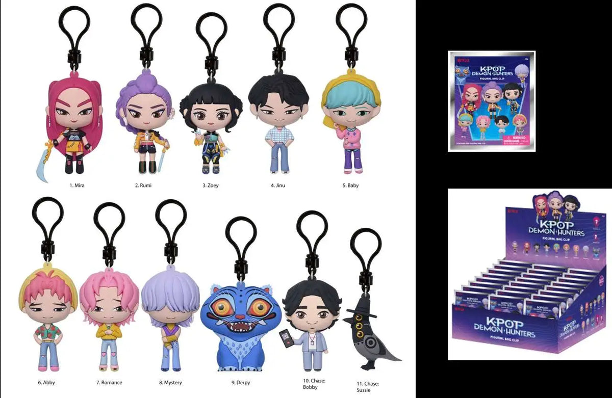 K-POP DEMON HUNTERS Bolsa CLIP BLIND Caja DISPLAY (24)