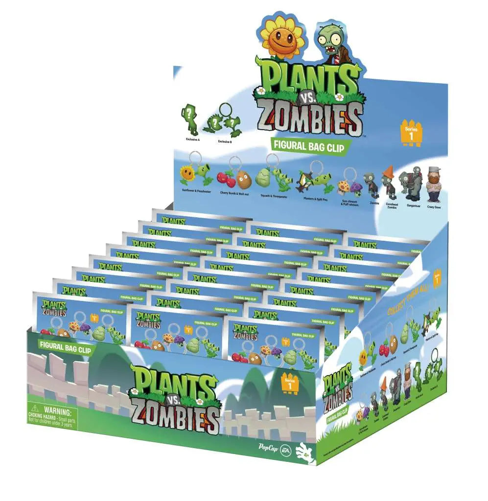 PLANTS VS ZOMBIES Bolsa CLIP BLIND Caja DISPLAY (24) Frikytopia