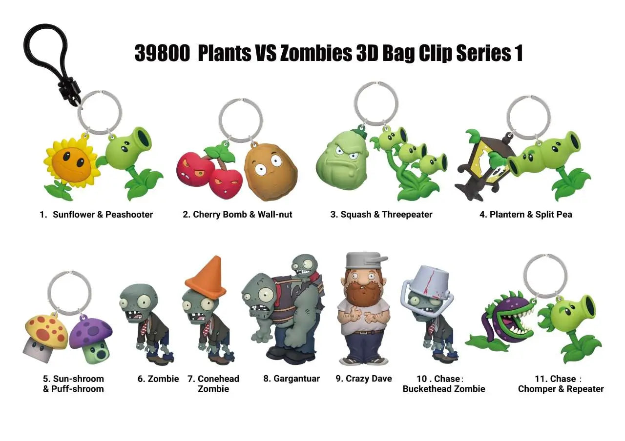 PLANTS VS ZOMBIES Bolsa CLIP BLIND Caja DISPLAY (24)