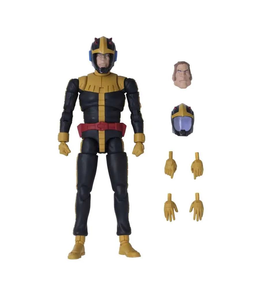 MOBILE SUIT GUNDAM PRINCIPALITY OF ZEON BLACK TRI-STARS ORTEGA NORMAL SUIT VERSION G.M.G. COLLECTION 14 ACTION Figura Frikytopia