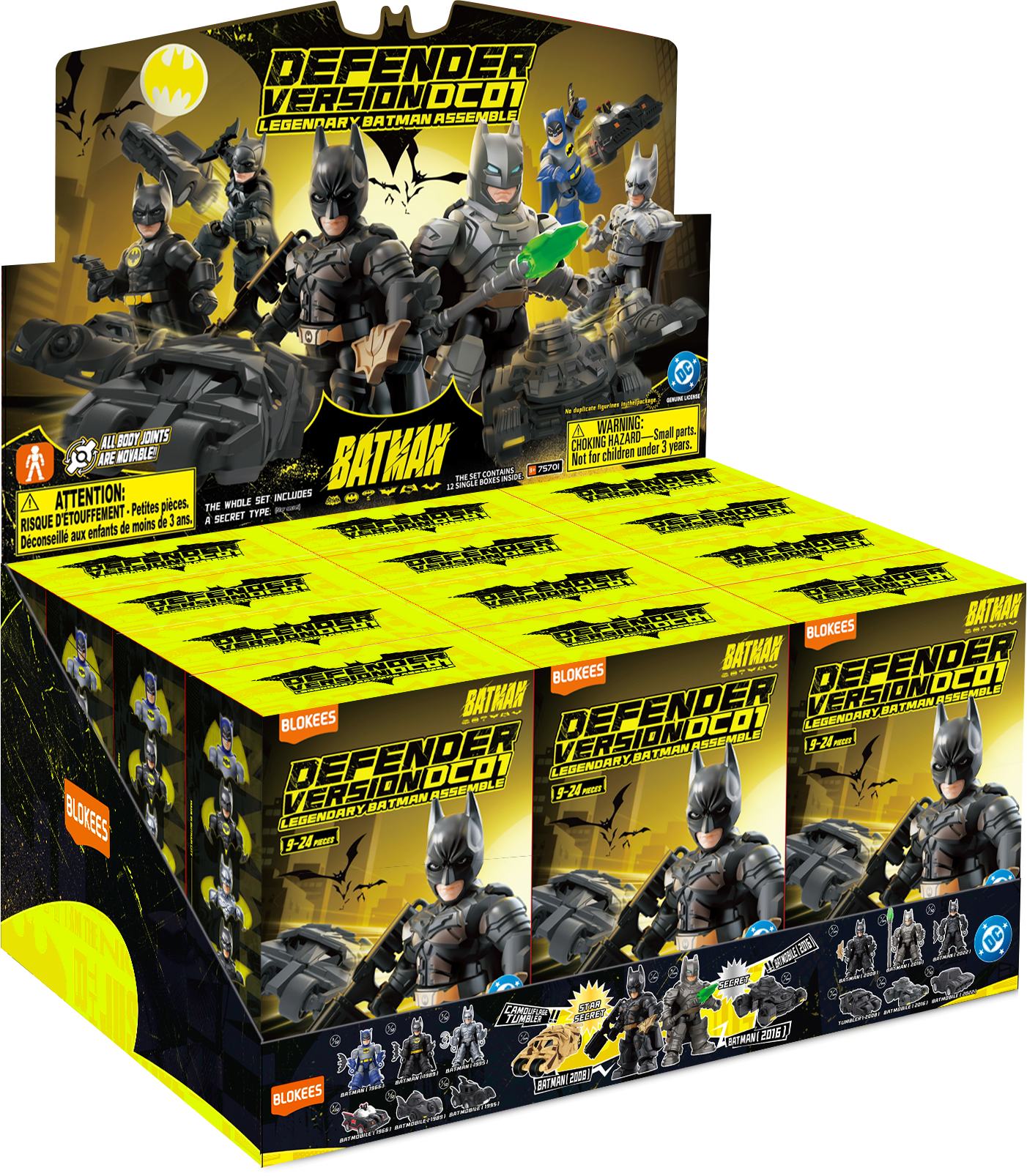 DC HERO BATMAN DEFENDER VERSION BLIND Caja (12) Frikytopia