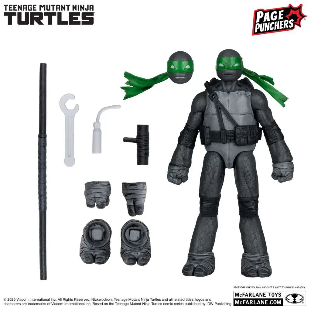Las Tortugas Ninja Page Punchers Figura Raphael (Black White & Green) (Red Platinum Edition) 13 cm