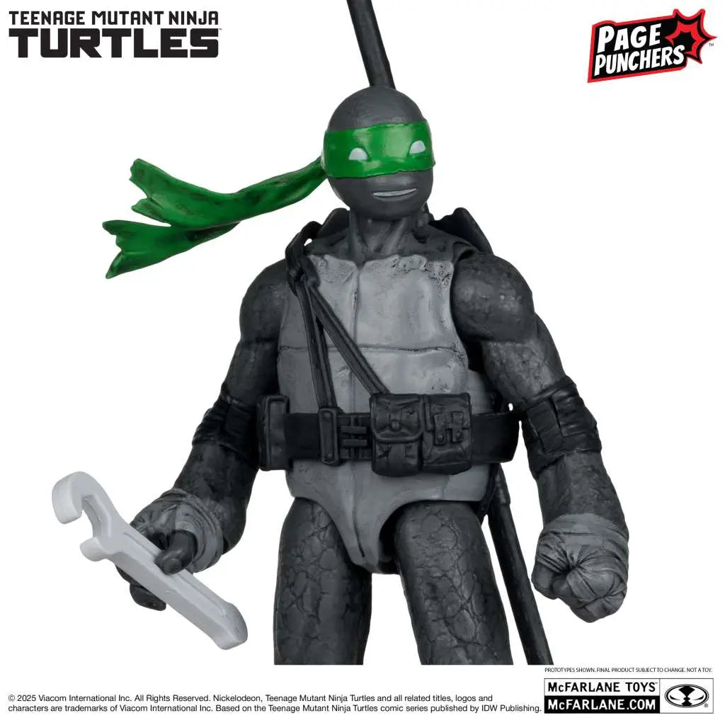 Las Tortugas Ninja Page Punchers Figura Donatello (Black White & Green ) (Red Platinum Edition) 13 cm