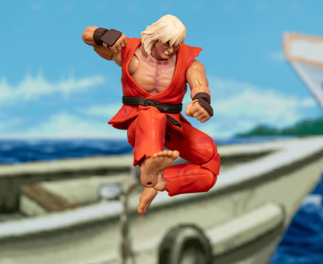 STREET FIGHTER 2 VIOLENT KEN 1/12 DELUXE ACTION Figura EDIÇÃO LIMITADA