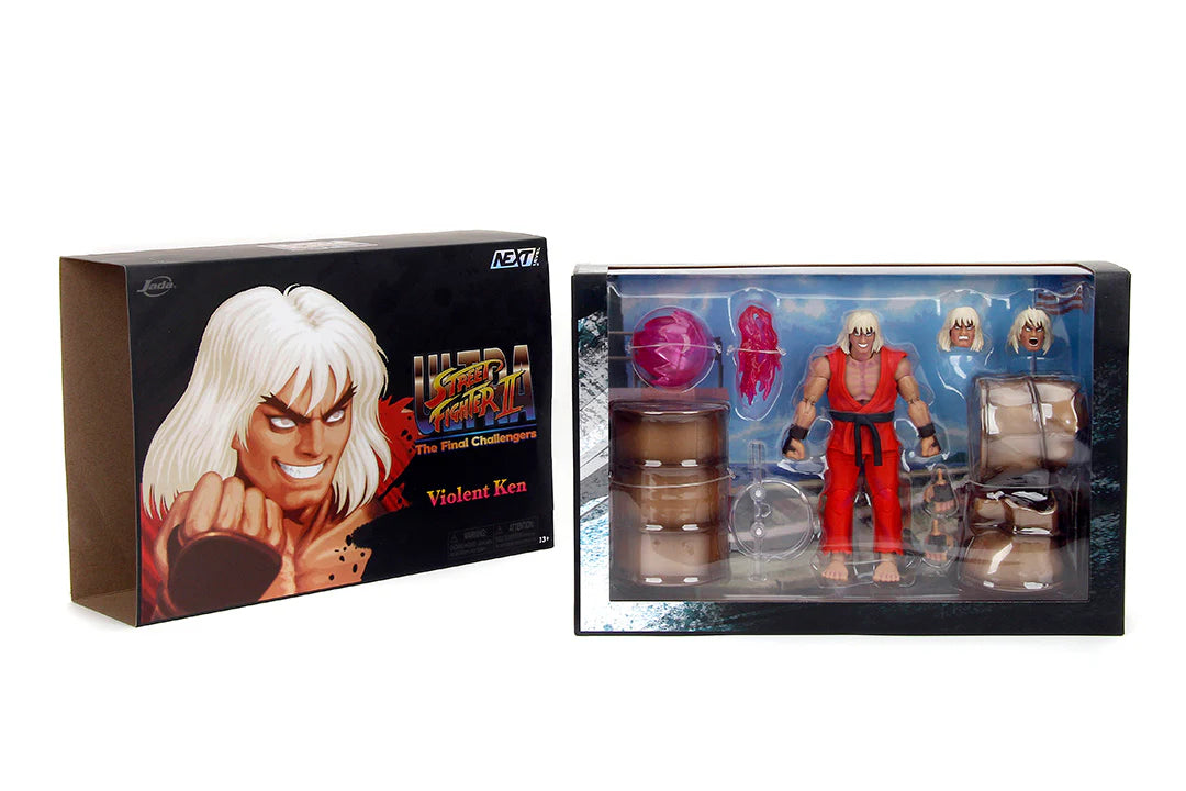 STREET FIGHTER 2 VIOLENT KEN 1/12 DELUXE ACTION Figura EDIÇÃO LIMITADA Frikytopia