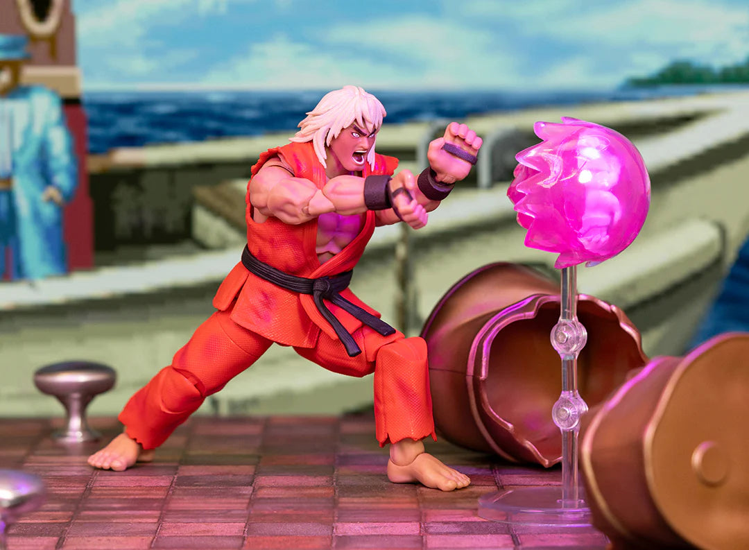 STREET FIGHTER 2 VIOLENT KEN 1/12 DELUXE ACTION Figura EDIÇÃO LIMITADA