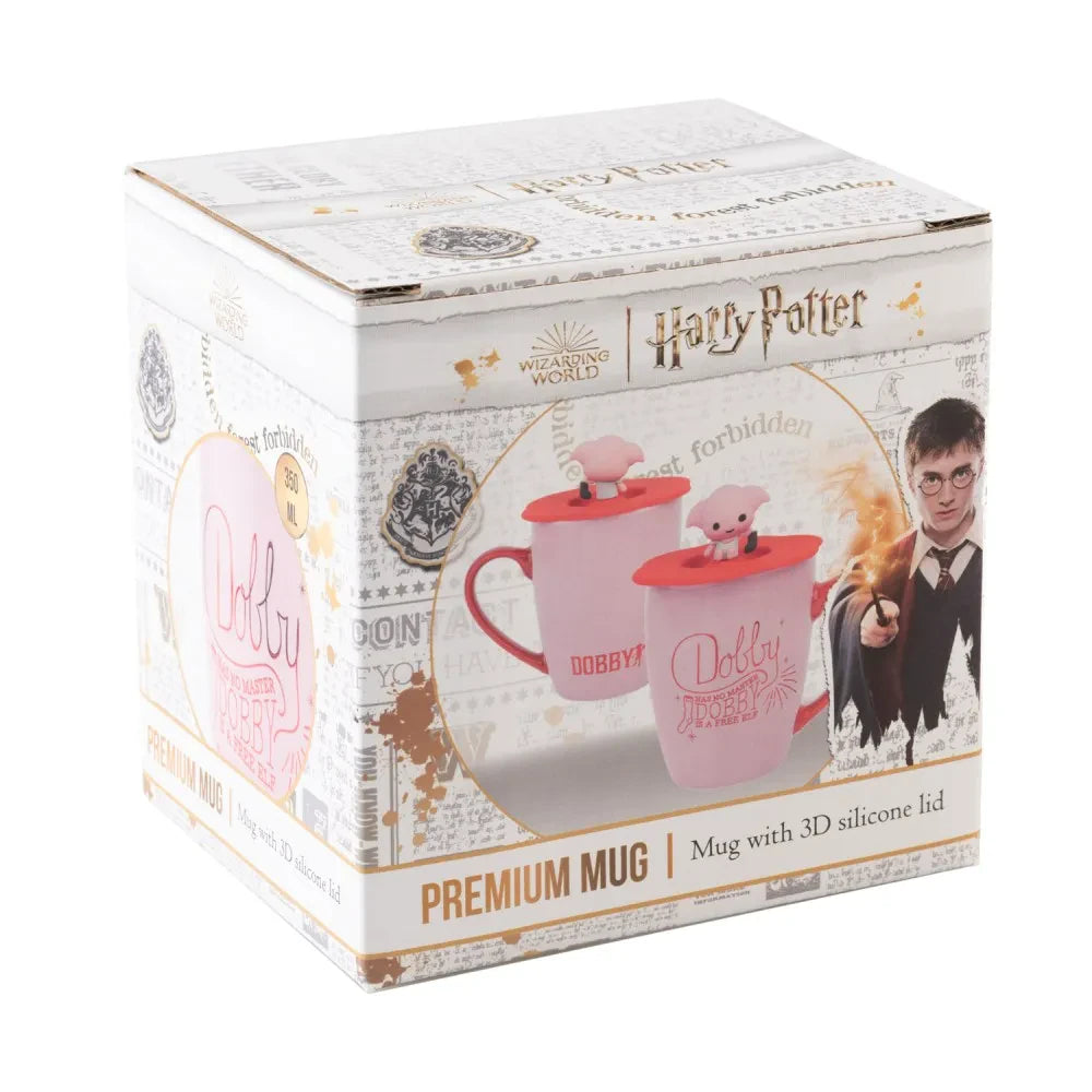 Taza premium tapa Dobby Harry Potter 350ml