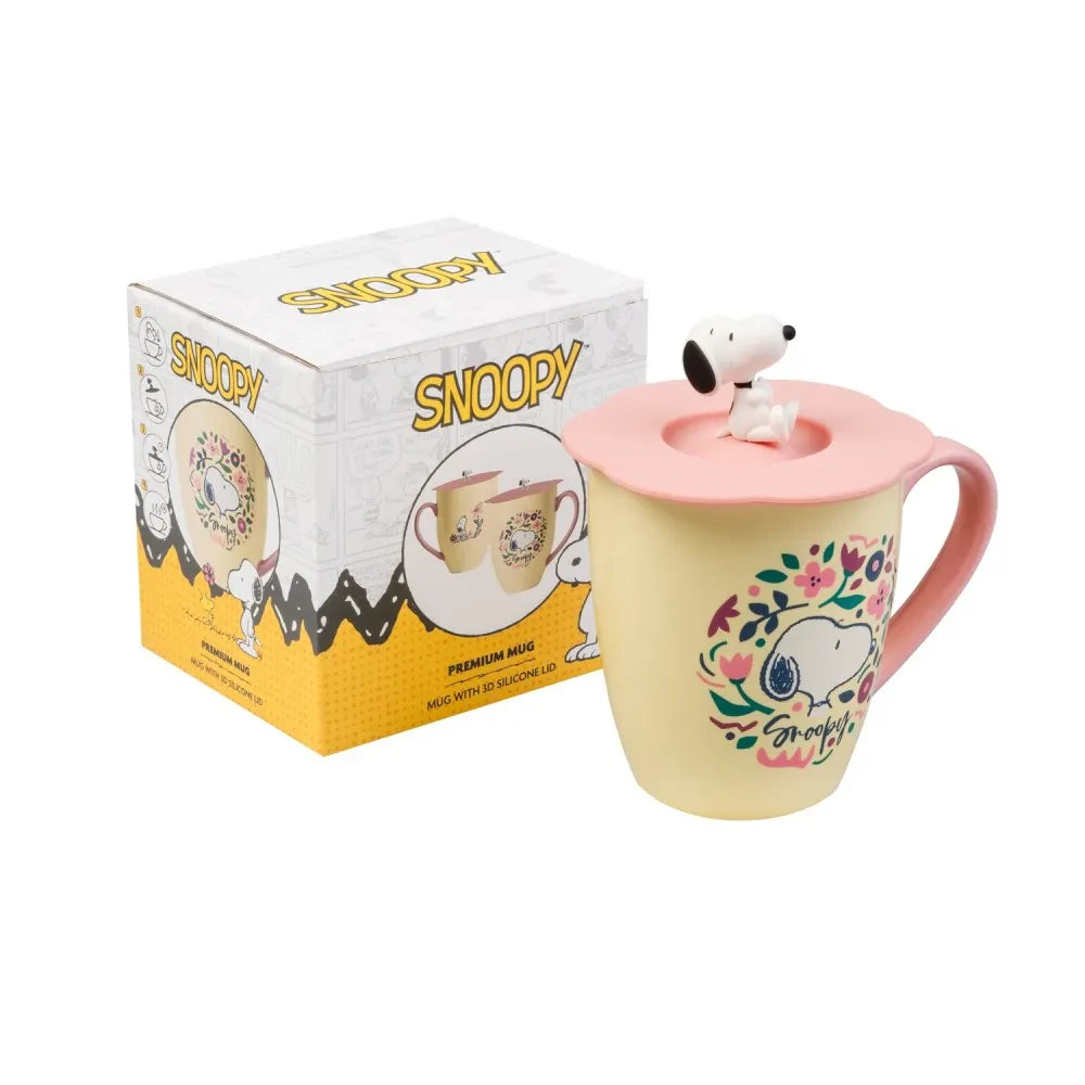 Taza premium tapa Snoopy