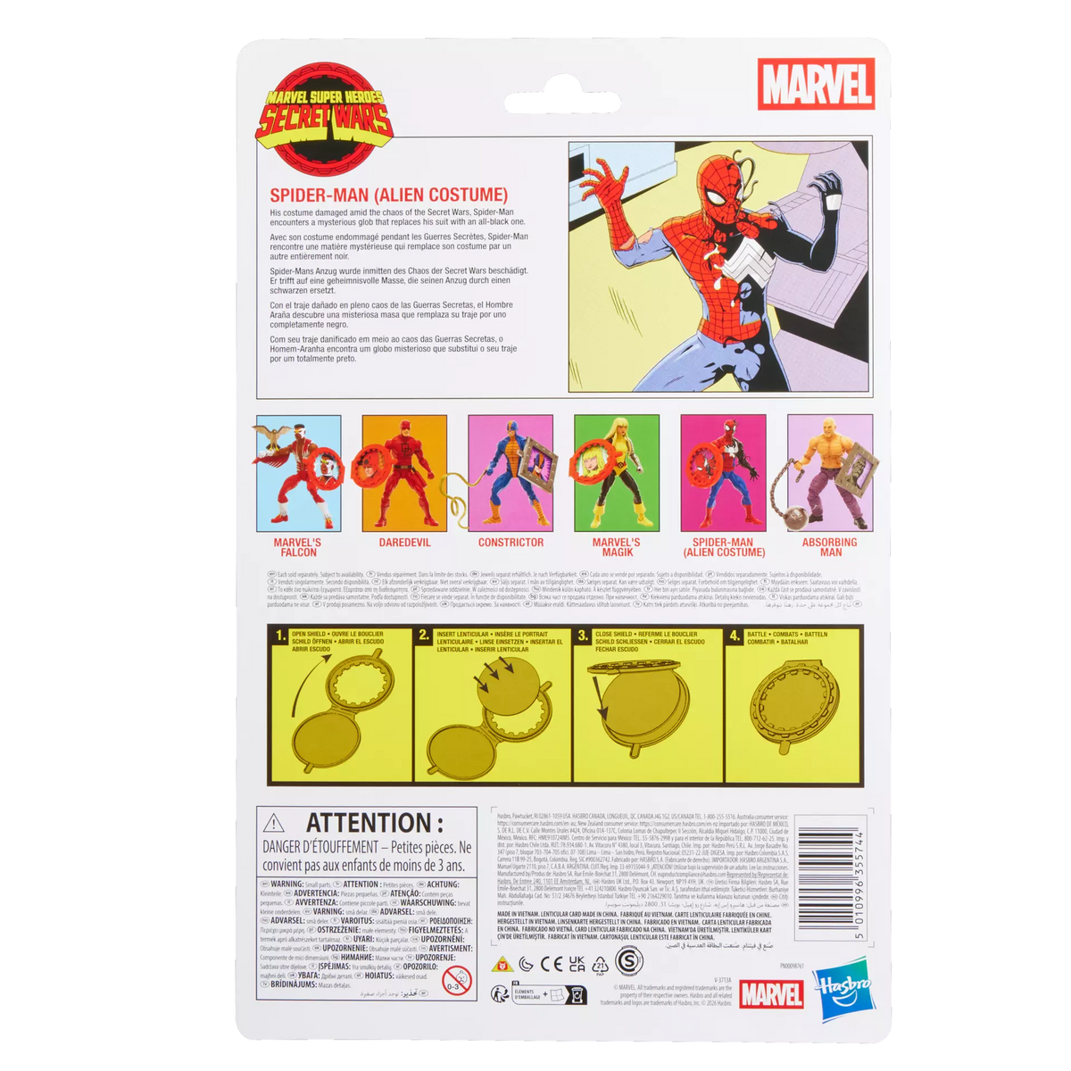 Secret Wars Marvel Legends Figura Spider-Man (Alien Costume) 15 cm