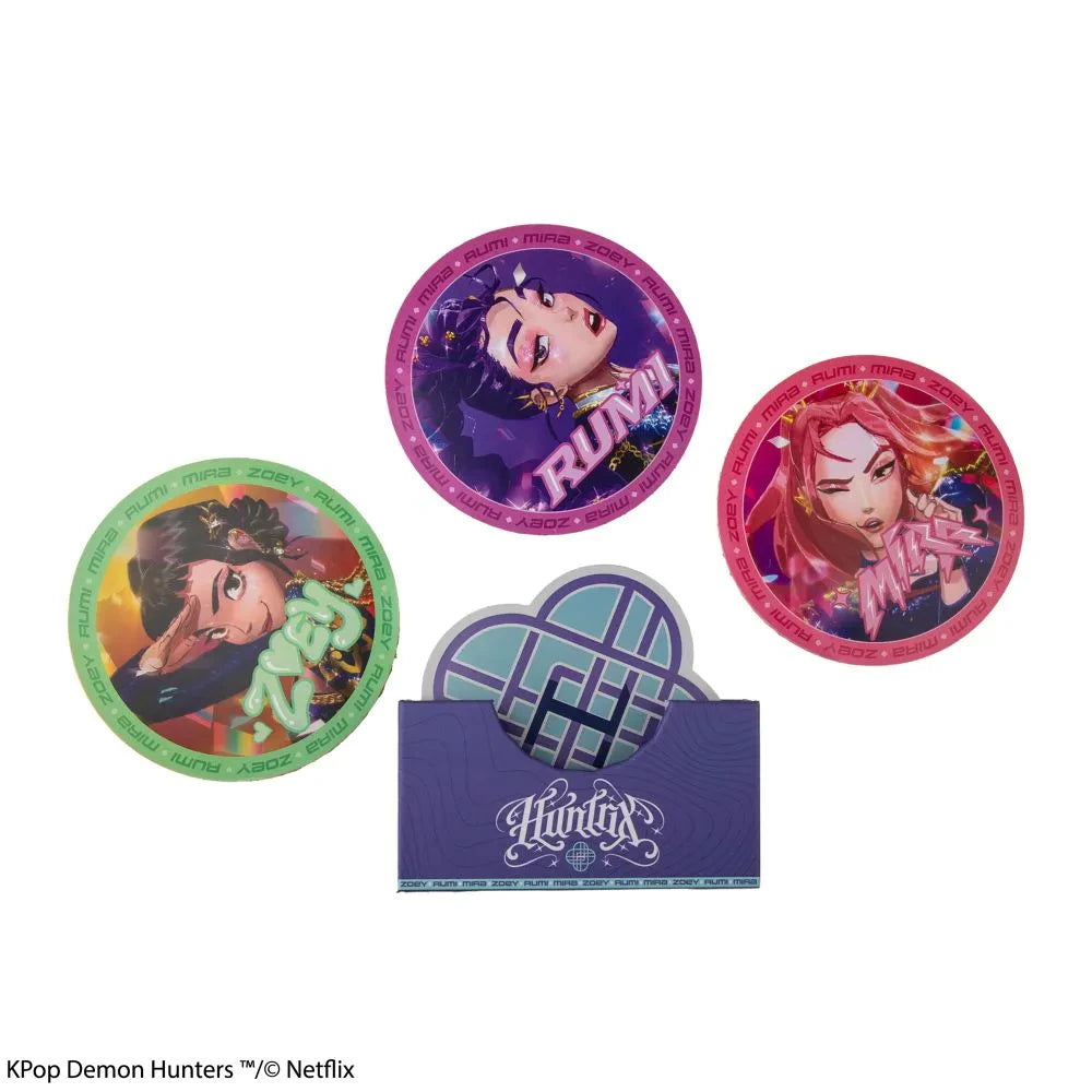 KPOP DEMON HUNTERS HUNTR/X COASTERS SET (4) Frikytopia