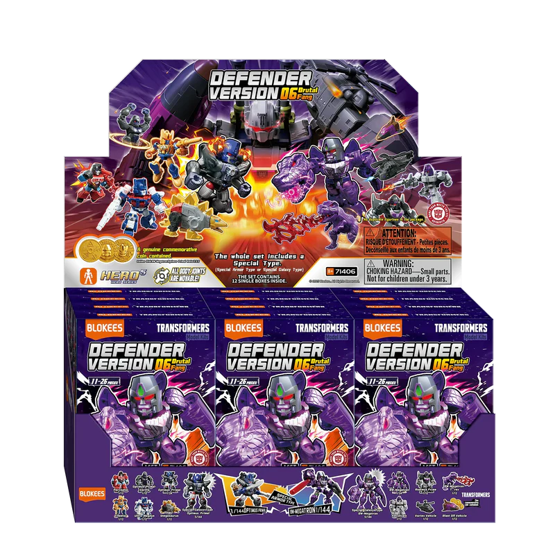 TRANSFORMERS BRUTAL FANG DEFENDER VERSION 06 MODEL KIT BLIND Caja (12) Frikytopia