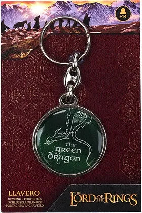 THE LORD OF THE RINGS OFFICIAL GREEN DRAGON Llavero