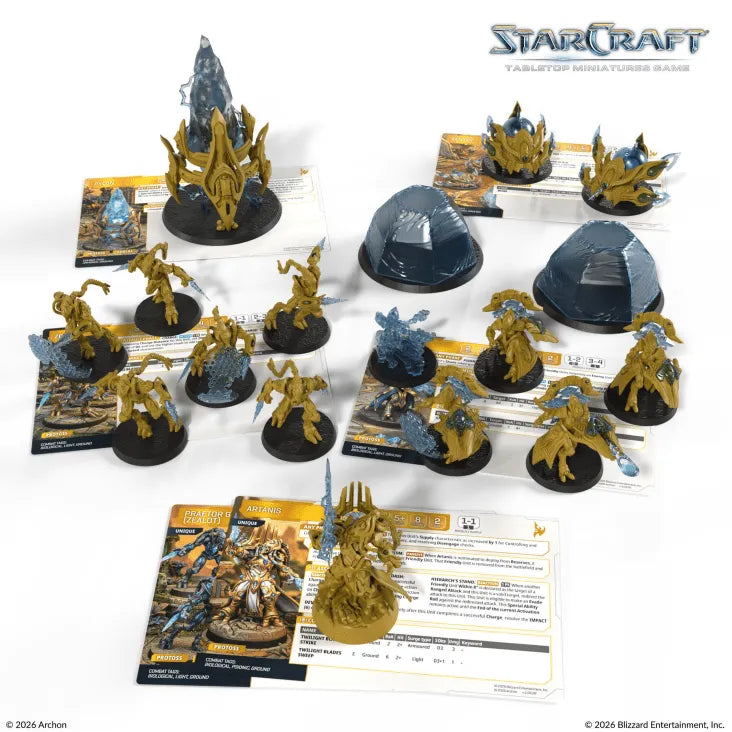 STARCRAFT PROTOSS STARTER SET FOUNDERS EDITION
