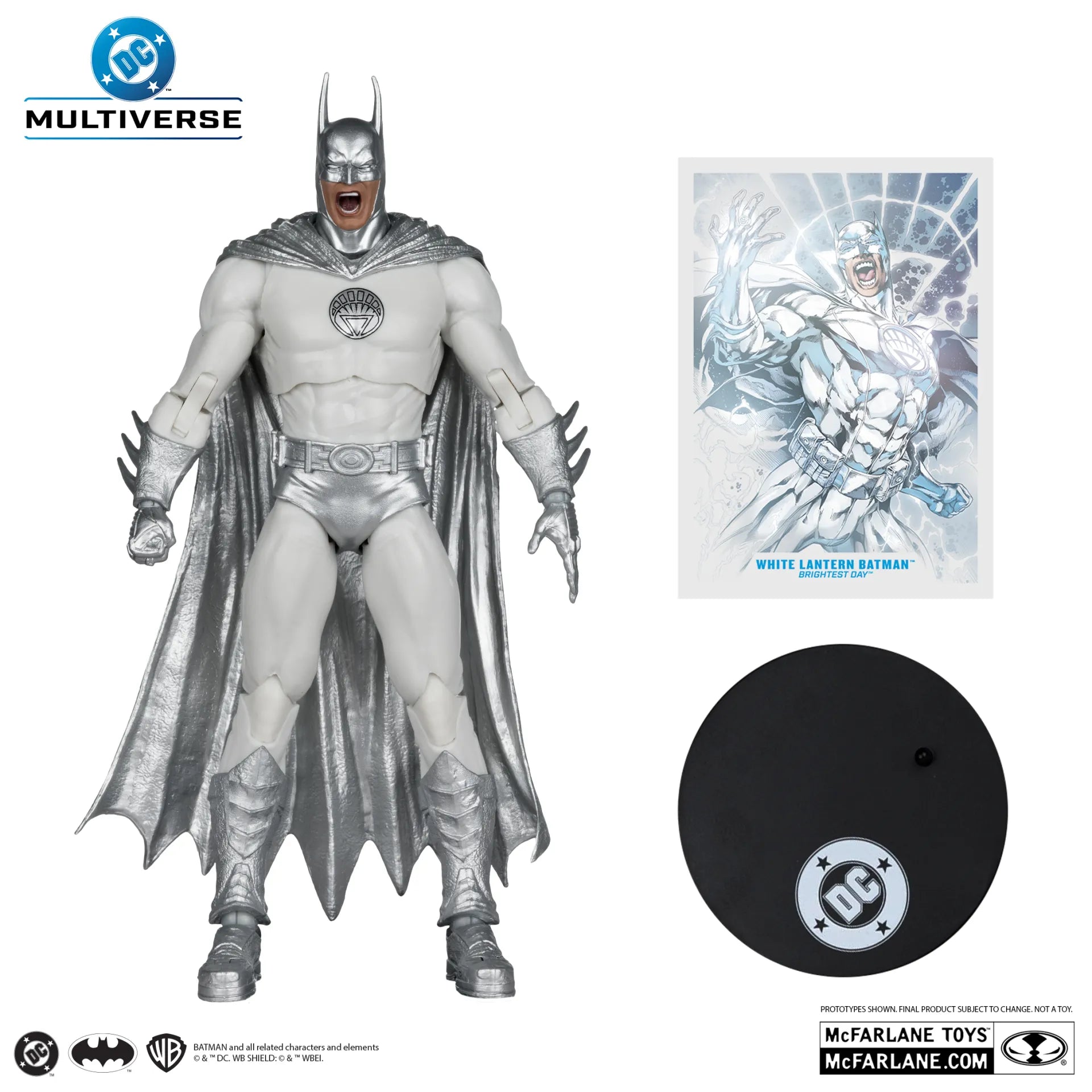 DC BATMAN 7INCH WHITE LANTERN BATMAN BRIGHTEST DAY ACTION Figura