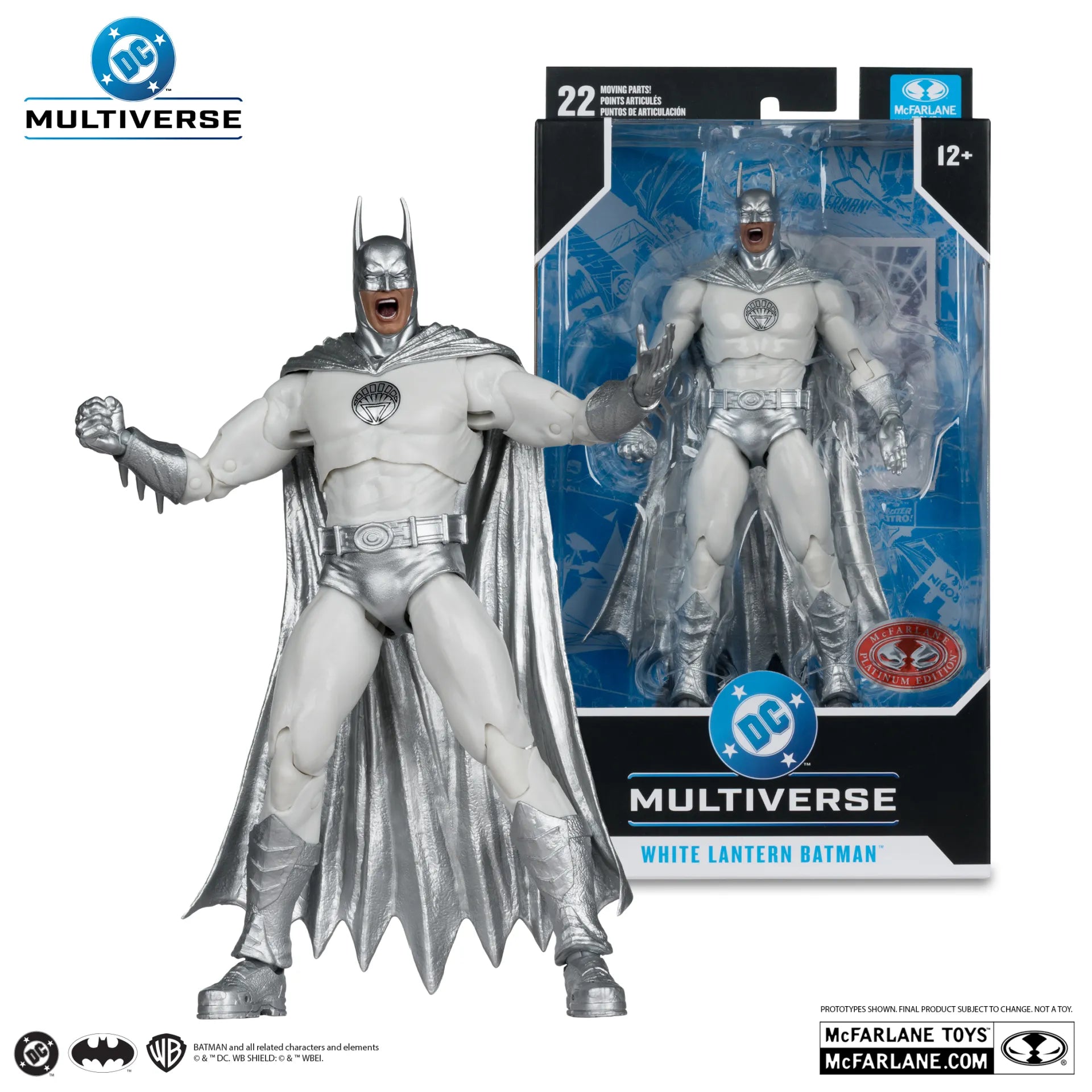 DC BATMAN 7INCH WHITE LANTERN BATMAN BRIGHTEST DAY ACTION Figura