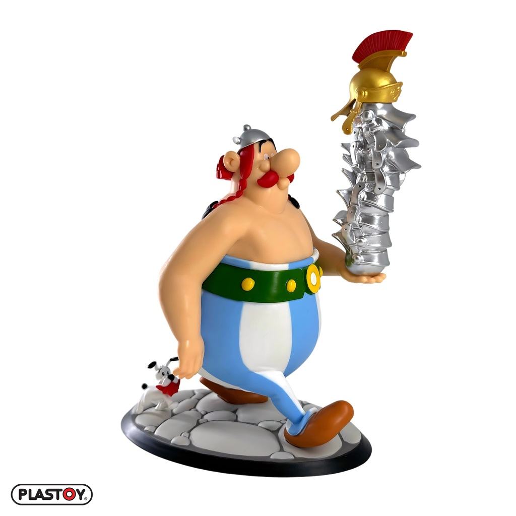 ASTERIX OBELIX STACK OF HELMETS AND DOGMATIX Figura Frikytopia