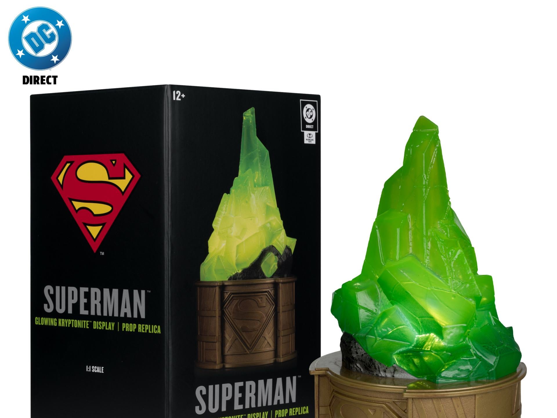 Superman DC Direct Réplica 1/1 Kryptonite Display (Gold Label) 18 cm