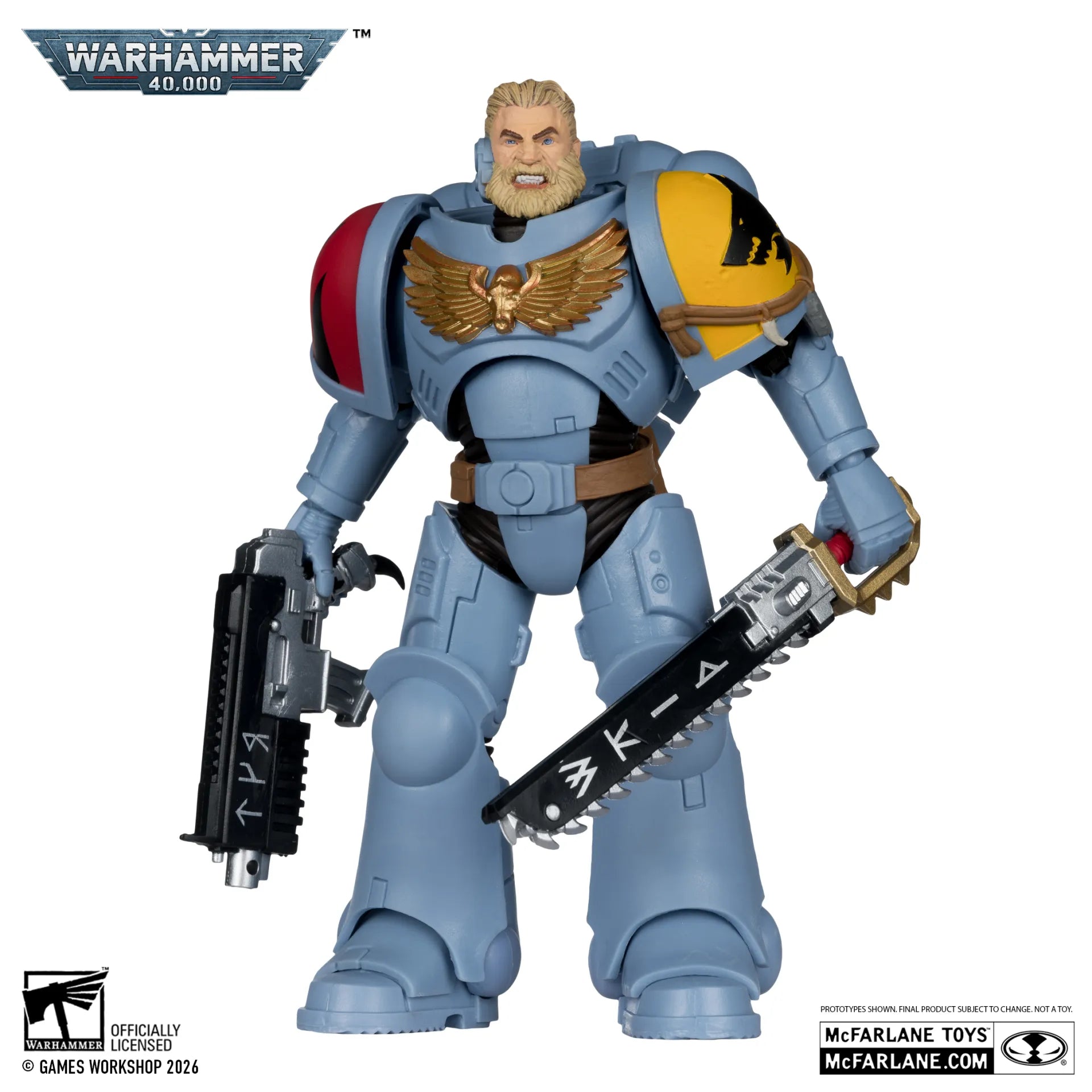 Warhammer 40,000 Figura Grey Hunter (Space Wolves) 18 cm