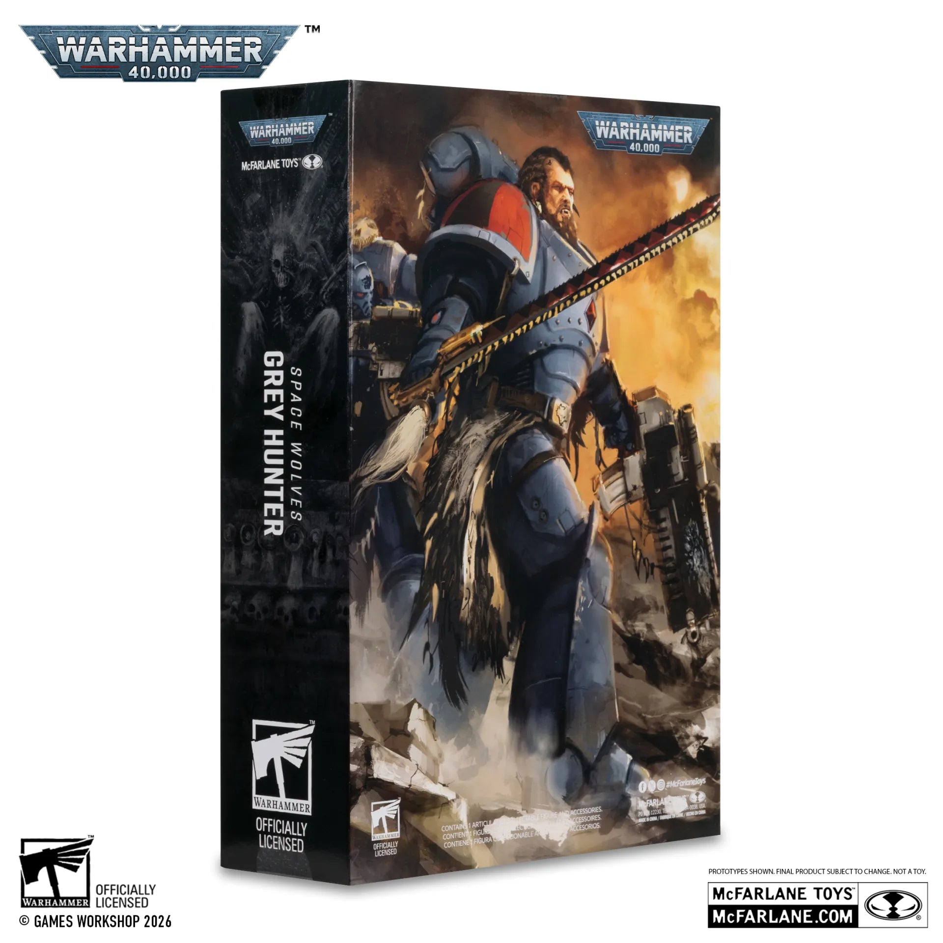 Warhammer 40,000 Figura Grey Hunter (Space Wolves) 18 cm