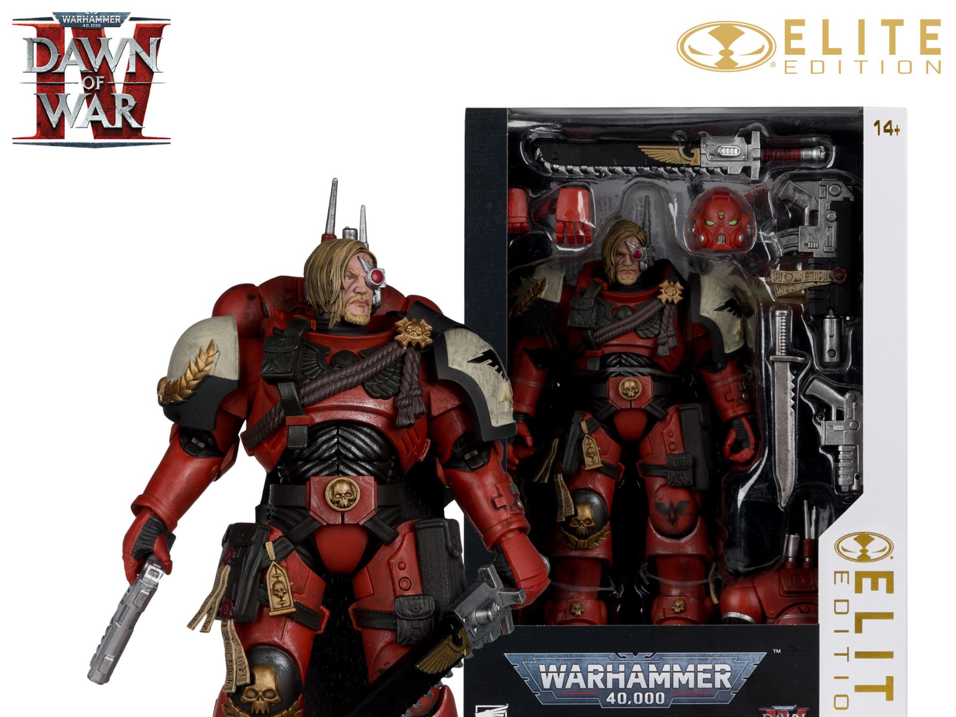 Warhammer 40000 Dawn of War McFarlane Elite Edition Figura Captain Cyrus (Dawn of War 4) 20 cm