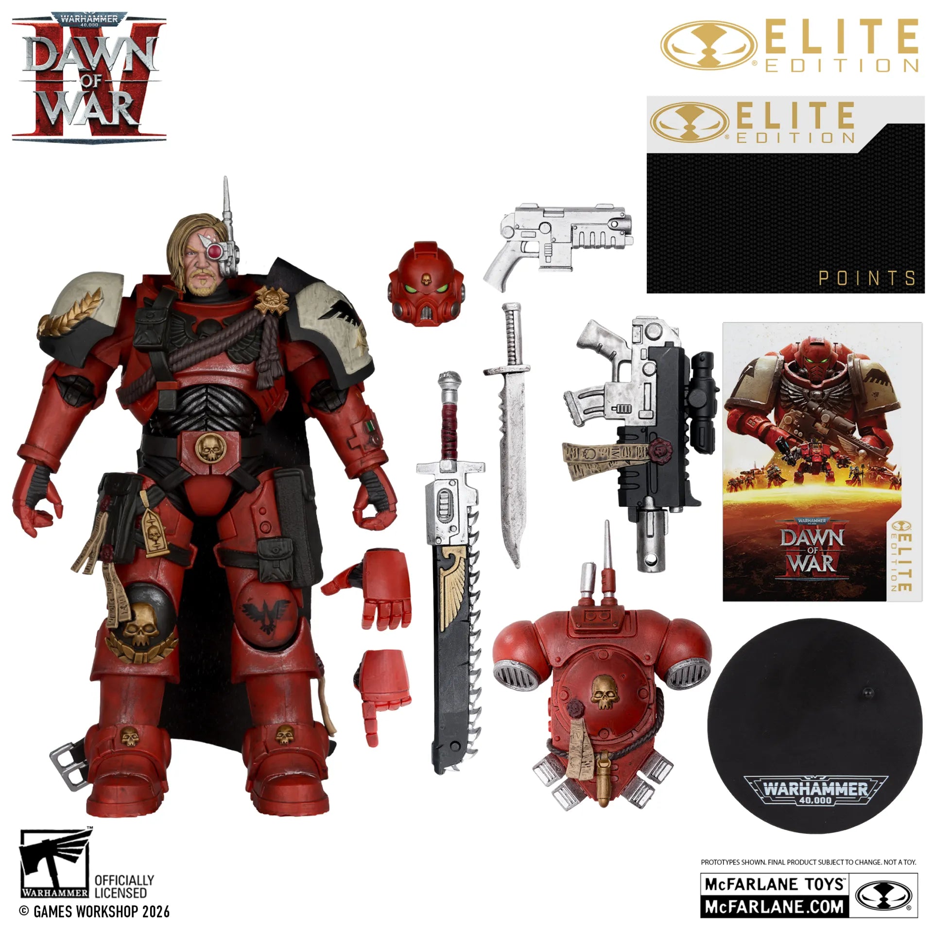 Warhammer 40000 Dawn of War McFarlane Elite Edition Figura Captain Cyrus (Dawn of War 4) 20 cm
