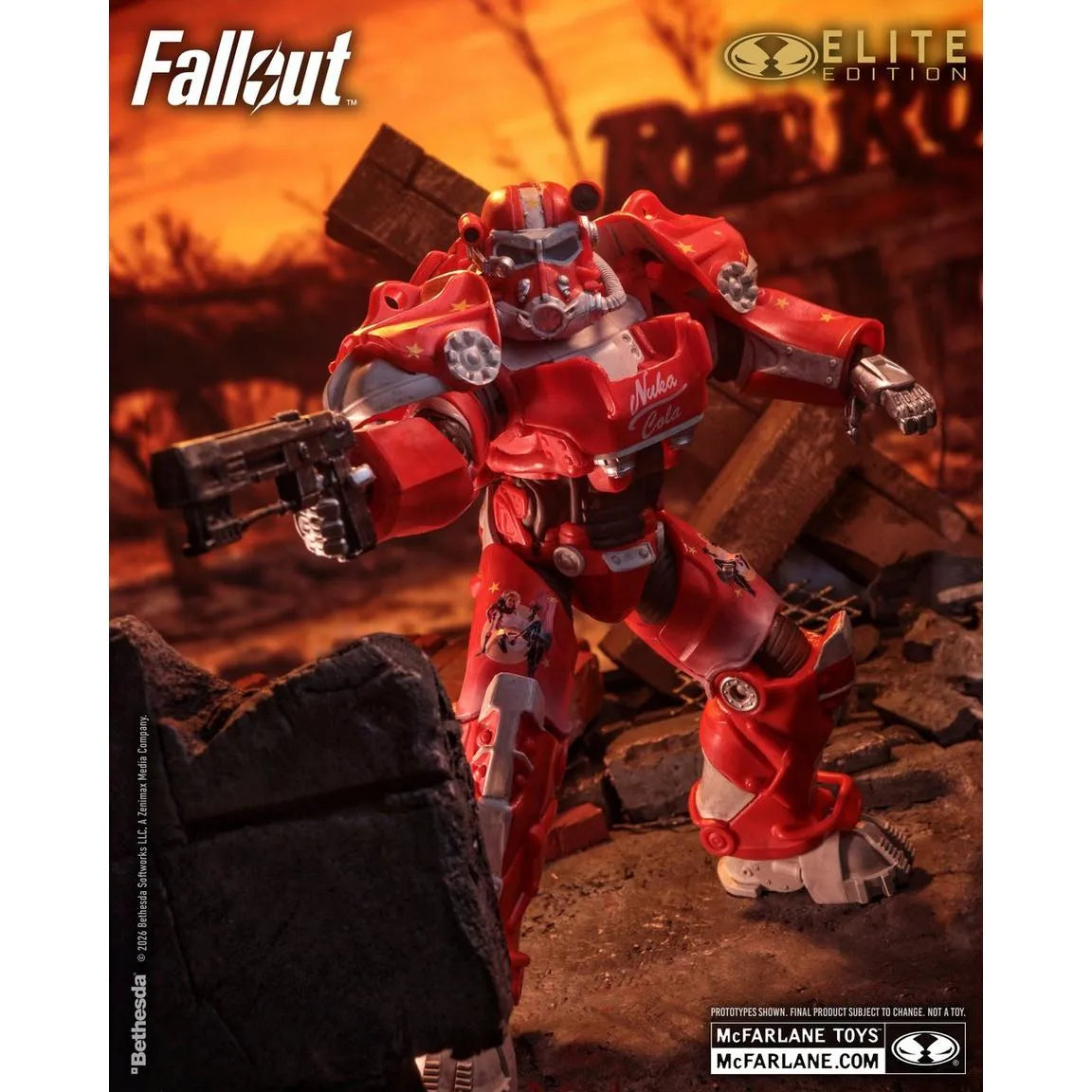 Fallout McFarlane Elite Edition Figura Fallout 76 Nuka Cola T-60 (Gold Label) 19 cm
