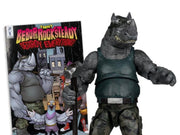TEENAGE MUTANT NINJA TURLES 5IN Figura WITH COMIC WV2 ROCKSTEADY