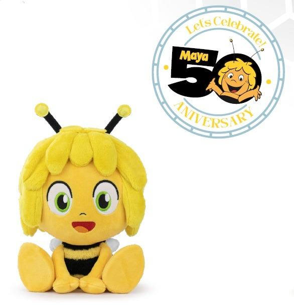 MAYA THE BEE 50TH ANNIVERSARY SEATED Peluche