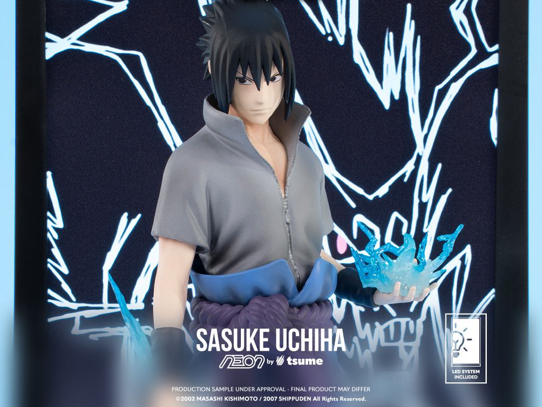 Naruto Neon Figura 1/9 Sasuke Uchiha 25 cm