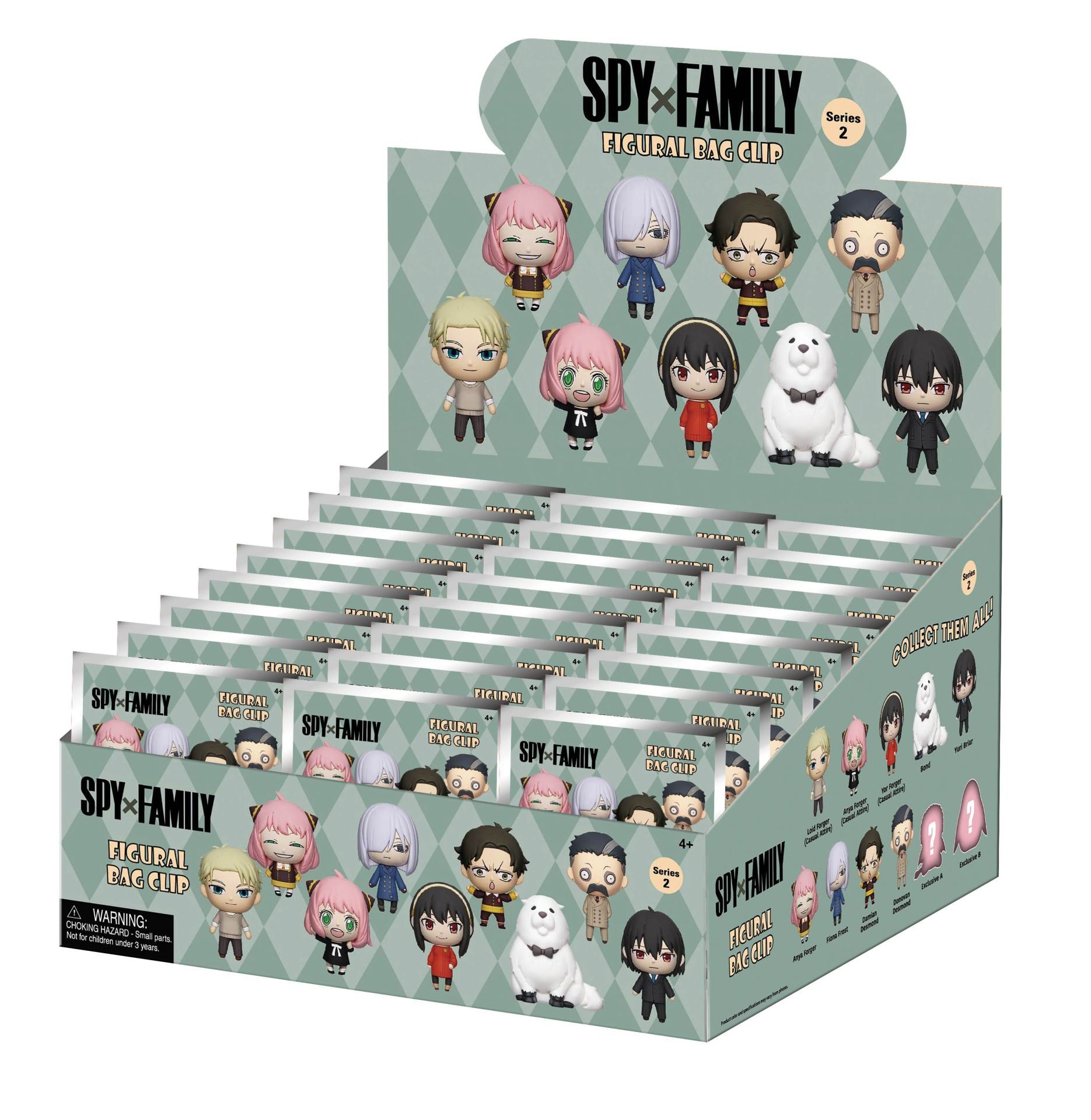 SPY X FAMILY SERIES 2 Bolsa CLIP BLIND Caja DISPLAY (24) Frikytopia