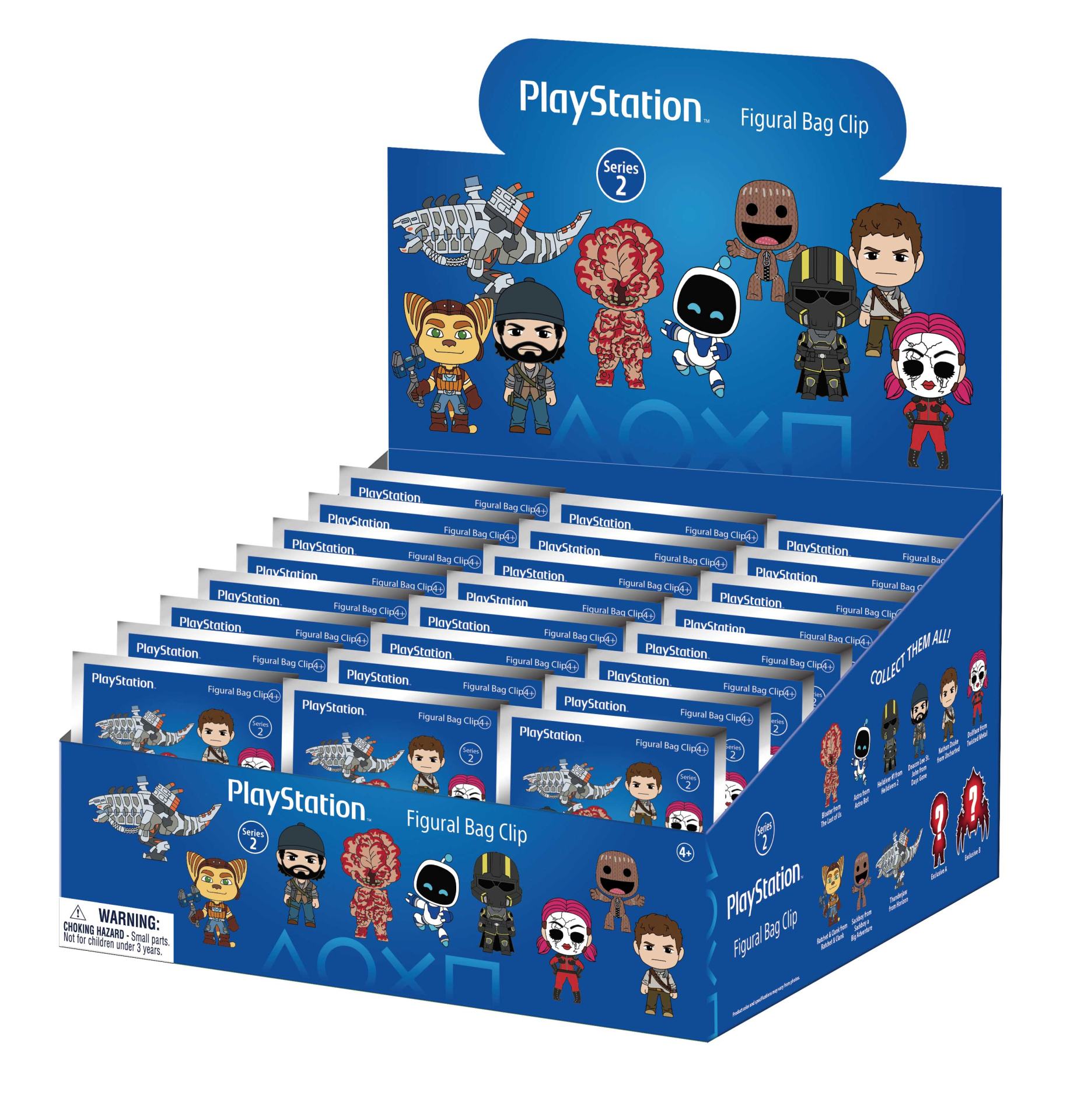 PLAYSTATION SERIES 2 Bolsa CLIP BLIND Caja DISPLAY (24) Frikytopia