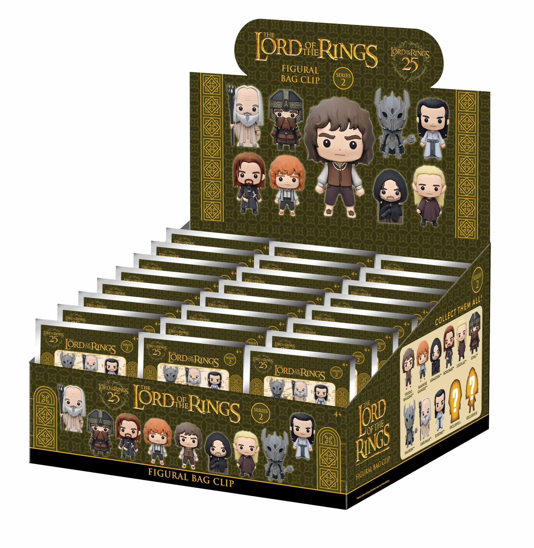 LORD OF THE RINGS SERIES 2 Bolsa CLIP BLIND Caja DISPLAY (24)