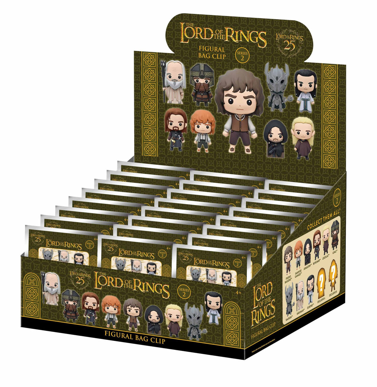 LORD OF THE RINGS SERIES 2 Bolsa CLIP BLIND Caja DISPLAY (24)