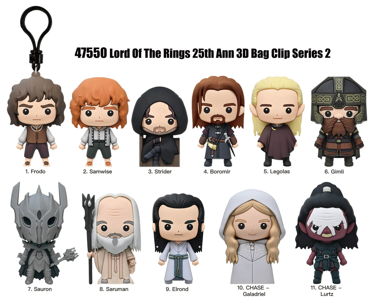 LORD OF THE RINGS SERIES 2 Bolsa CLIP BLIND Caja DISPLAY (24)