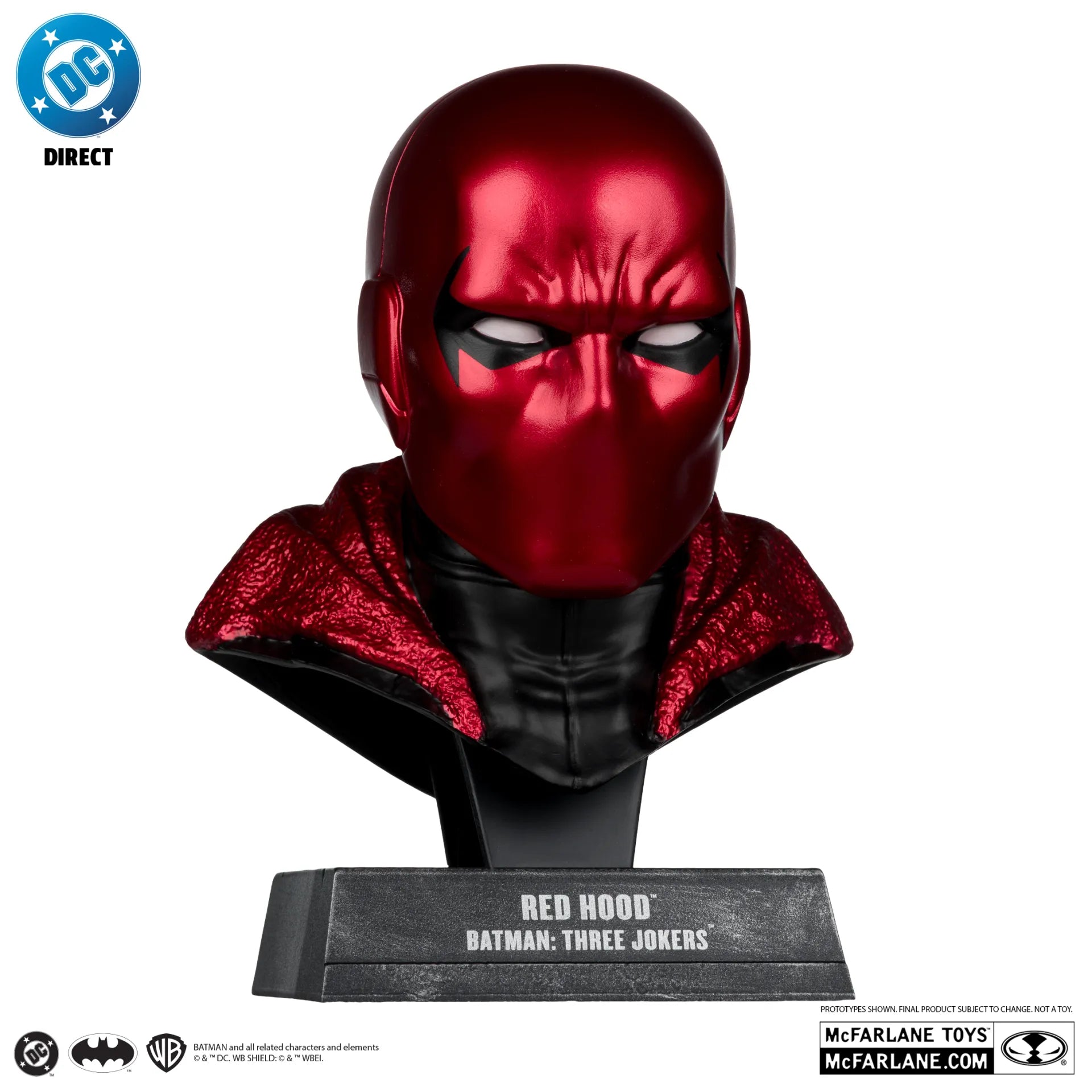 DC DIRECT BATMAN 1:3 COWL PROP Réplica RED HOOD  CHASE