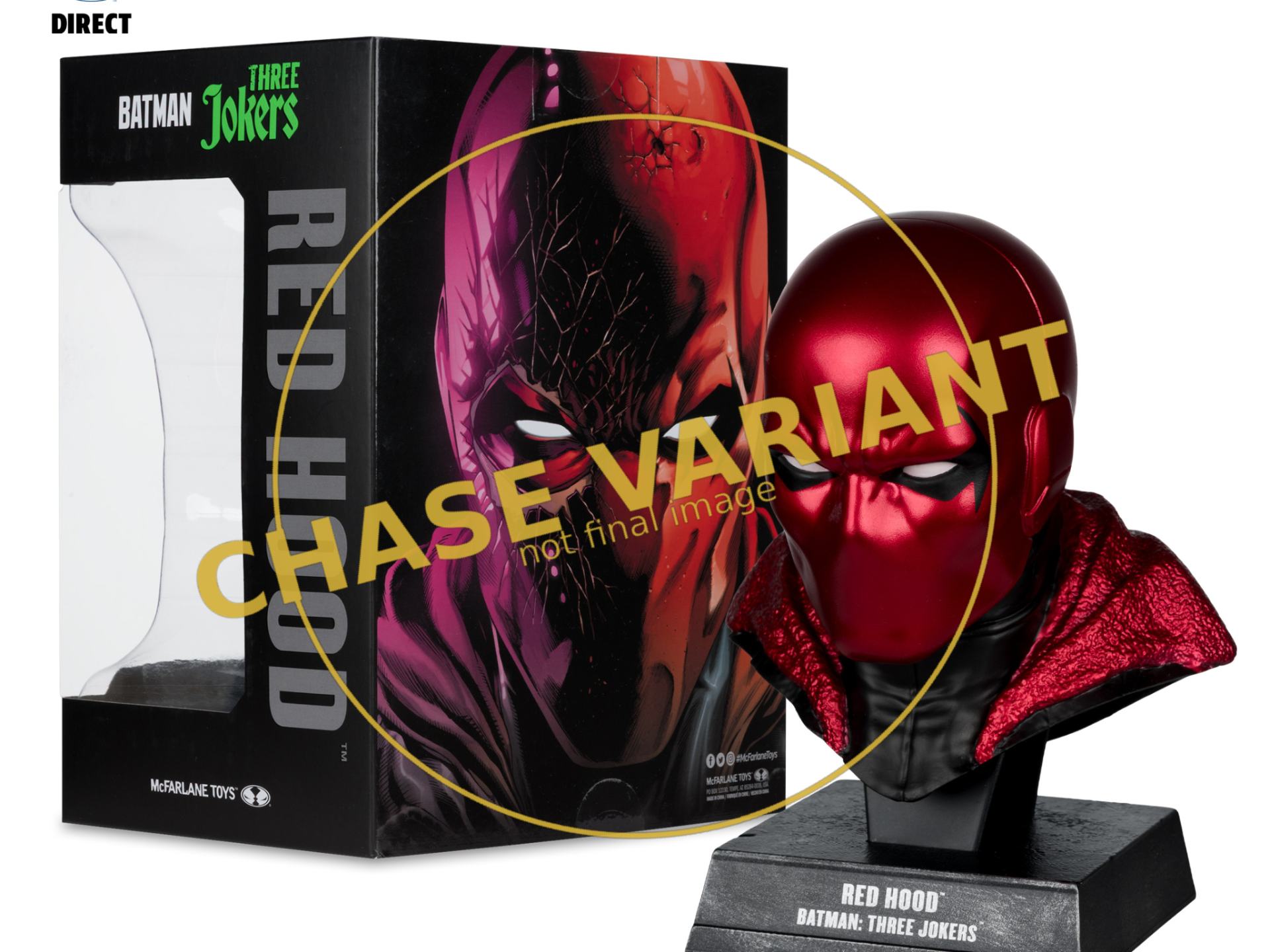 DC DIRECT BATMAN 1:3 COWL PROP Réplica RED HOOD  CHASE