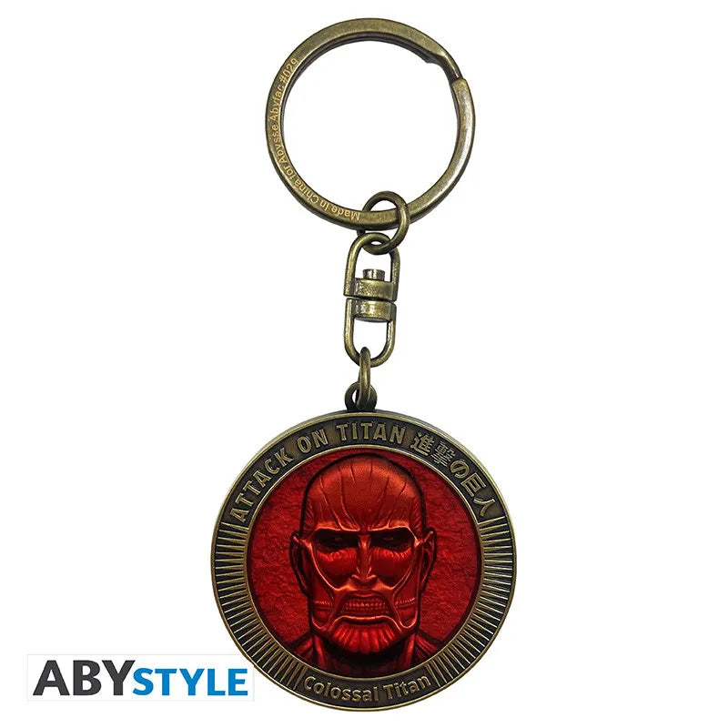 ATTACK ON TITAN COLOSSAL TITAN MEDALLION Llavero